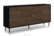 Große Loft-Kommode schwarz/eiche artisan
