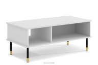 Elegantes Couchtischchen mit Einlegeböden weiß