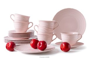 CMIELOW SOFIA, https://konsimo.de/kollektion/cmielow-sofia/ Porzellan-Kaffeegeschirr 6 Personen (18 tlg.) rosa rosa - Foto