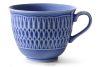 CMIELOW SOFIA Kaffeetasse und Untertasse 2 tlg. aus Porzellan marineblau blau - Foto 4