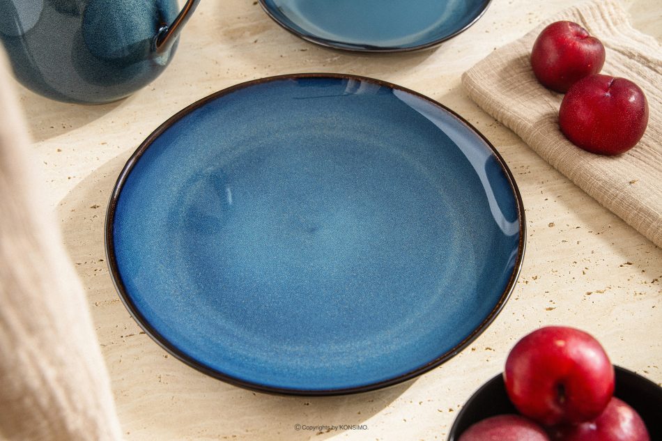 BALI Speiseteller blau/schwarz matt blau/schwarz matt - Foto 1