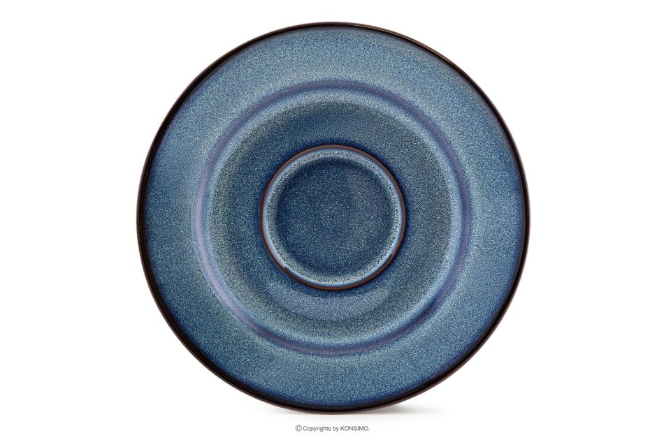 BALI Kaffeetasse Untertasse blau/schwarz matt blau/schwarz matt - Foto 3