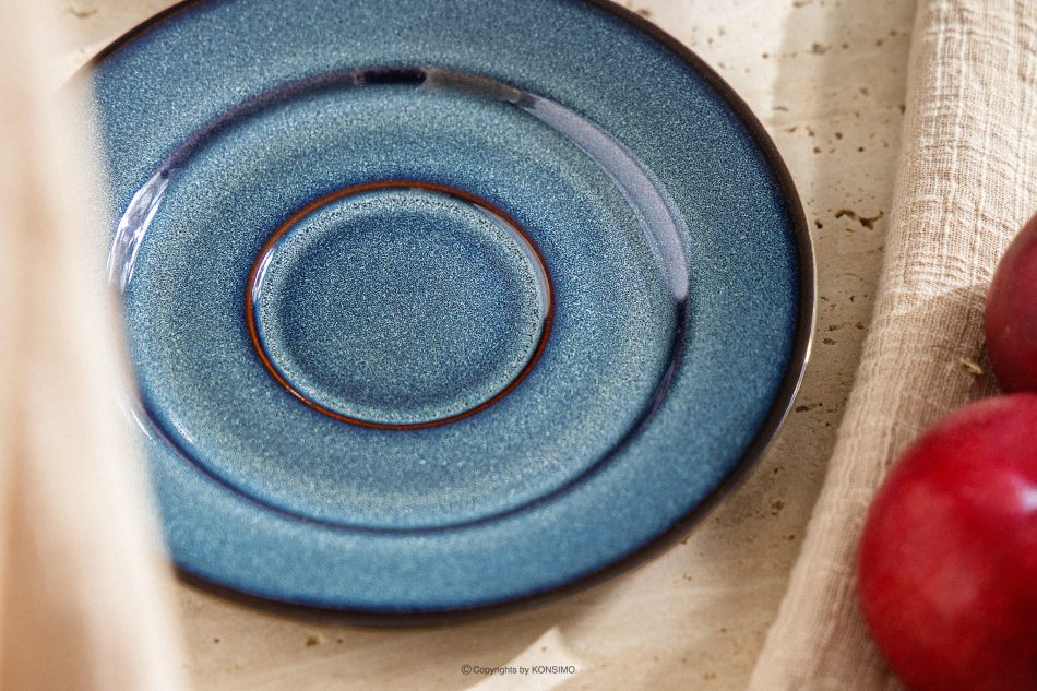 BALI Kaffeetasse Untertasse blau/schwarz matt blau/schwarz matt - Foto 5