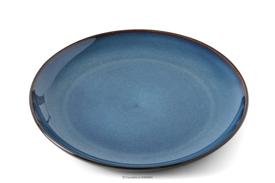 BALI Tafelservice für 12 Personen (36 tlg.) Reaktivglasur blau/schwarz matt blau/schwarz matt - Foto 4