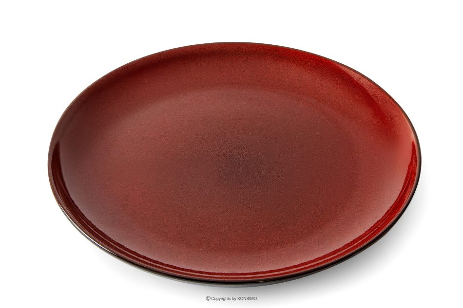 GAMBIA Tafelservice Keramik / reaktive Glasur rot/schwarz glänzend 6-Personen (25 tlg.) rot/schwarz glänzend - Foto 4