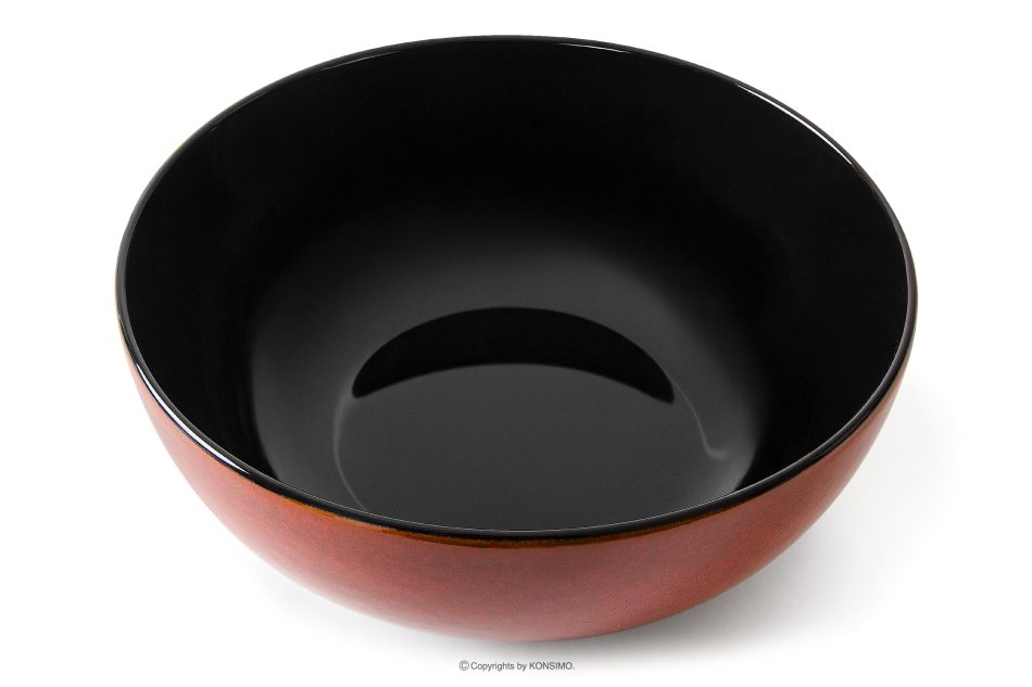 GAMBIA Tafelservice Keramik / reaktive Glasur rot/schwarz glänzend 6-Personen (25 tlg.) rot/schwarz glänzend - Foto 10