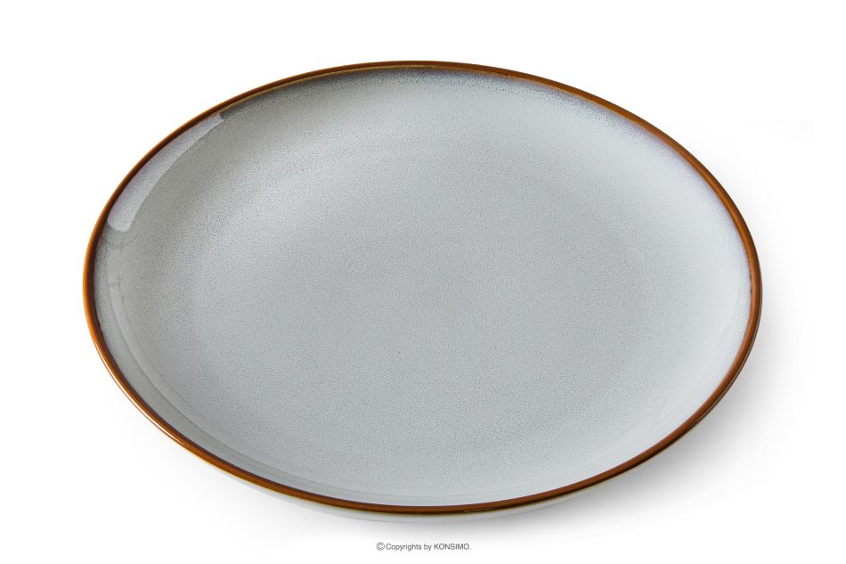 PORTOFINO Essgeschirr Keramik / reaktive Glasur grau/blau/weiß 12-Personen (36 tlg.) grau/blau/weiß matt/glänzend - Foto 4