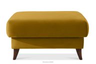 Sitzhocker mit Stauraum gelber Velours