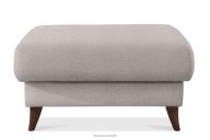 Sitzhocker mit Stauraum grauer Bouclé-Stoff