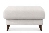 Sitzhocker mit Stauraum weißer Bouclé-Stoff