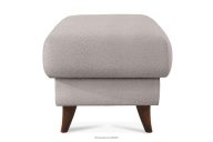 Fußhocker mit Stauraum Bouclé-Stoff grau