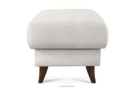 Fußhocker mit Stauraum Bouclé-Stoff weiß