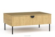 Moderner Couchtisch mit Stauraum Helle Eiche/Schwarz