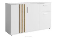 Moderne Wohnzimmer-Kommode Weiß/Eiche Artisan
