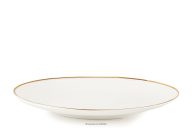 Dessertteller Hartporzellan Ecru/Gold