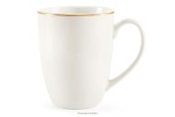 Becher Hartporzellan Ecru/Gold