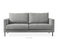 Dreisitzer-Sofa auf hohen Beinen grauer Gewebestoff