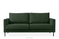 Dreisitzer-Sofa auf hohen Beinen Gewebestoff dunkelgrün