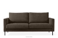 Dreisitzer-Sofa auf hohen Beinen kühler brauner Gewebestoff