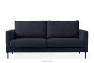 Dreisitzer-Sofa auf hohen Beinen dunkelblauer Gewebestoff