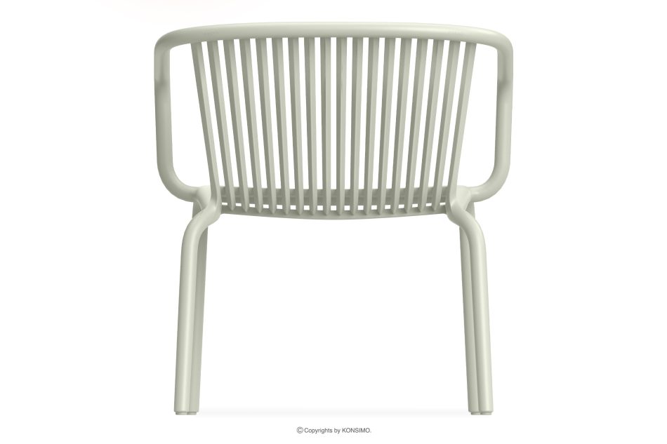 FICCARI Gartensessel mit Armlehnen aus Polypropylen mit Glasfaser beige beige - Foto 4