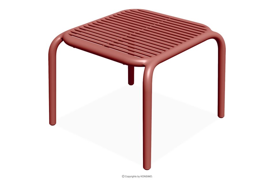 FICCARI Gartentisch aus Polypropylen mit Glasfaser rot rot - Foto 0