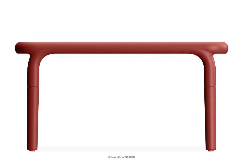 FICCARI Großer Gartentisch Polypropylen mit Glasfaser rot rot - Foto 4