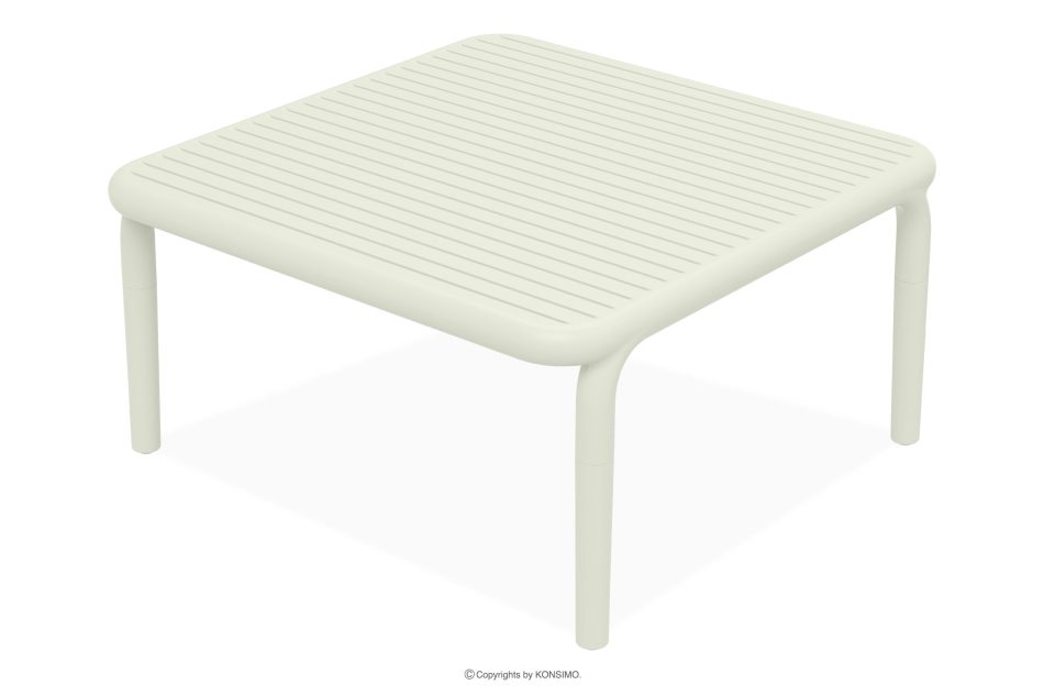 FICCARI Großer Gartentisch Polypropylen mit Glasfaser beige beige - Foto 0