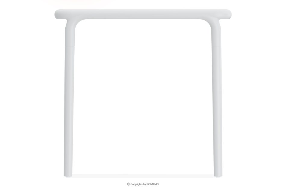 FICCARI Gartentisch Polypropylen mit Glasfaser weiß weiß - Foto 2
