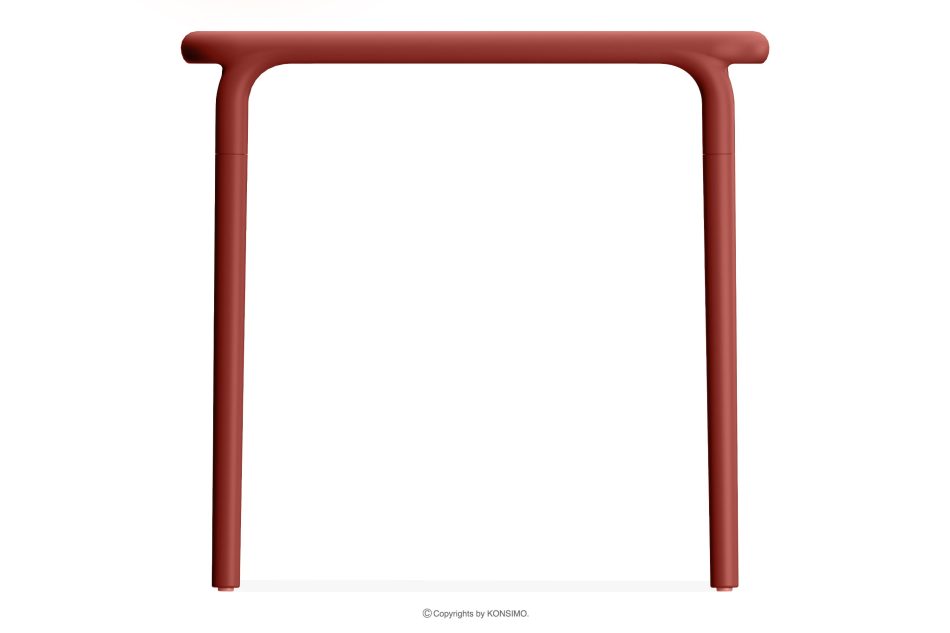 FICCARI Gartentisch Polypropylen mit Glasfaser rot rot - Foto 2