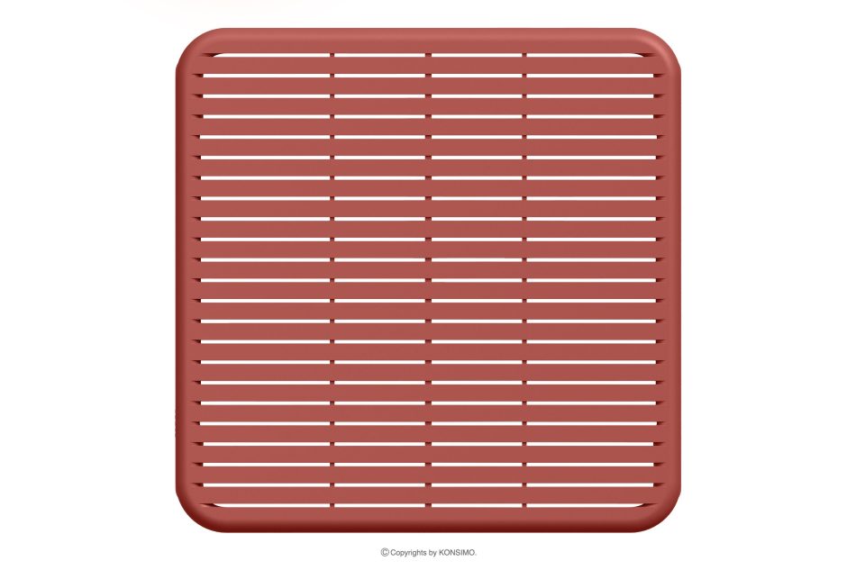 FICCARI Gartentisch Polypropylen mit Glasfaser rot rot - Foto 3