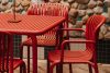 FICCARI Gartentisch Polypropylen mit Glasfaser rot rot - Foto 7