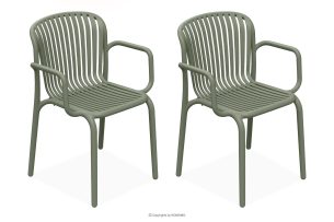 FICCARI, https://konsimo.de/kollektion/ficcari/ Gartenstuhl mit Armlehnen Polypropylen mit Glasfaser 2 tlg. oliv oliv - Foto