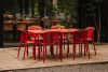 FICCARI Gartenmöbel-Set aus Polypropylen mit Glasfaser rot 4 Personen rot - Foto 2