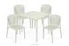 FICCARI Gartenmöbel-Set Polypropylen mit Glasfaser beige 4 Personen beige - Foto 1