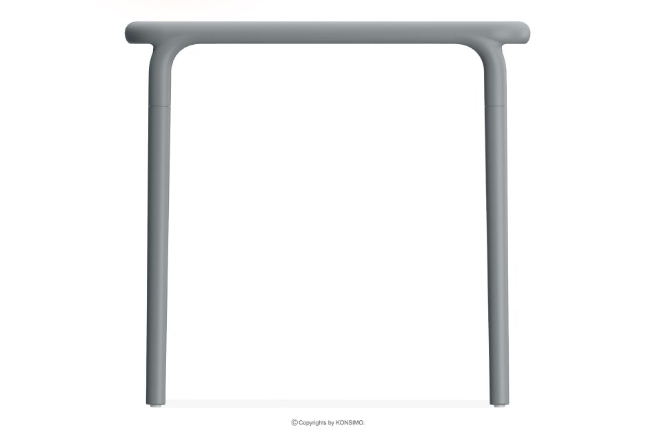 FICCARI Set aus Stühlen und Esstisch für die Terrasse aus Polypropylen mit Glasfaser grau 4 Personen grau - Foto 8