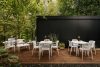 FICCARI Set aus Stühlen und Esstisch für die Terrasse aus Polypropylen mit Glasfaser weiß 4 Personen weiß - Foto 2