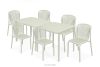 FICCARI Gartenmöbel-Set Polypropylen mit Glasfaser beige 6 Personen beige - Foto 1