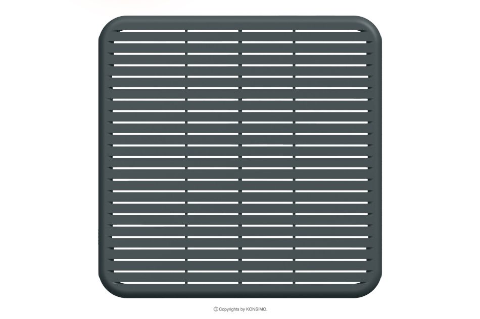 FICCARI Terrassenmöbel-Set aus Polypropylen mit Glasfaser anthrazit 6 Personen anthrazit - Foto 9