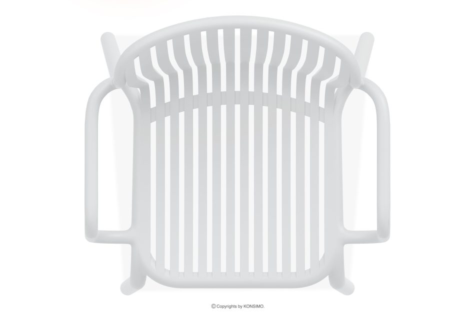 FICCARI Terrassenmöbel-Set aus Polypropylen mit Glasfaser weiß 6 Personen weiß - Foto 6