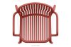 FICCARI Terrassenmöbel-Set aus Polypropylen mit Glasfaser rot 6 Personen rot - Foto 7