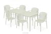 FICCARI Terrassenmöbel-Set Polypropylen mit Glasfaser beige 6 Personen beige - Foto 1