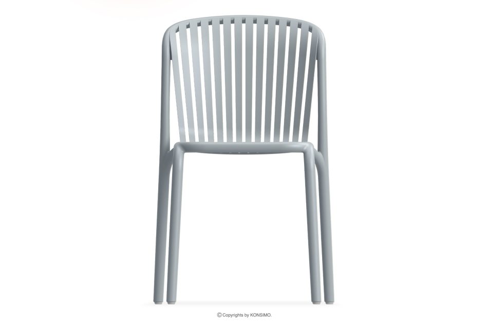 FICCARI Gartenmöbel-Set Stühle und Esstisch grau 6 Personen grau - Foto 3