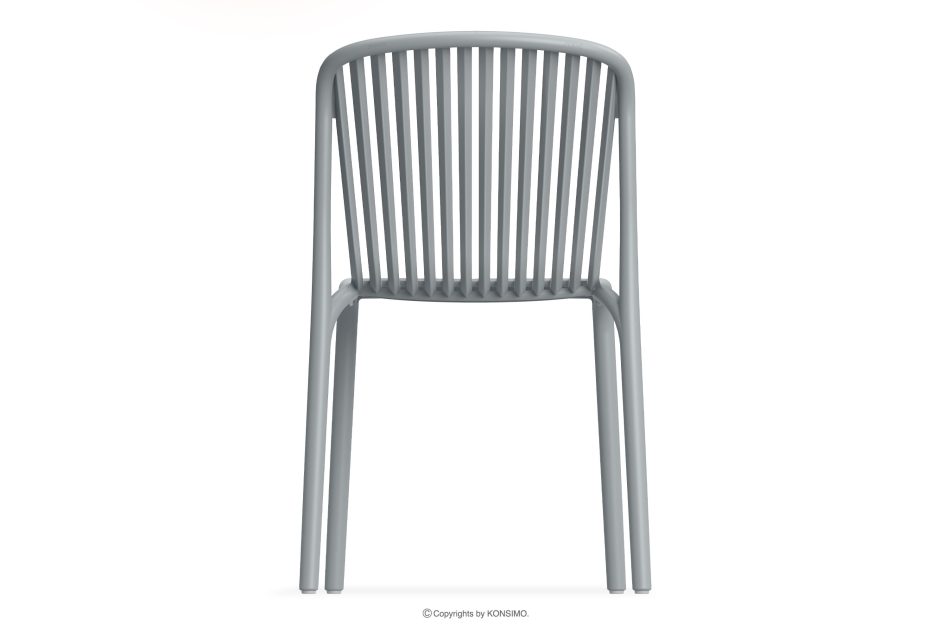 FICCARI Gartenmöbel-Set Stühle und Esstisch grau 6 Personen grau - Foto 5