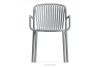 FICCARI Gartenmöbel-Set Stühle und Esstisch grau 6 Personen grau - Foto 8