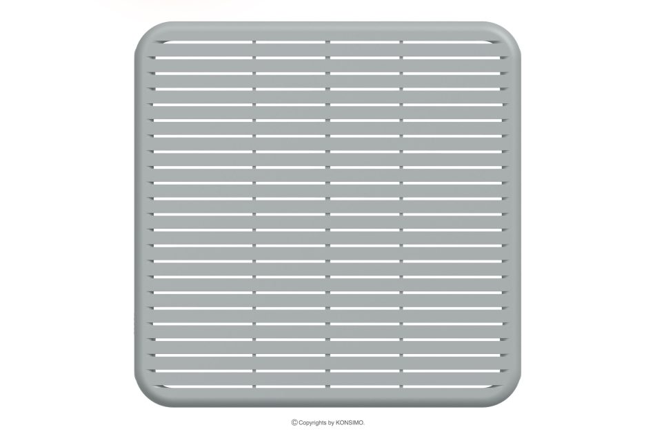 FICCARI Gartenmöbel-Set Stühle und Esstisch grau 6 Personen grau - Foto 12