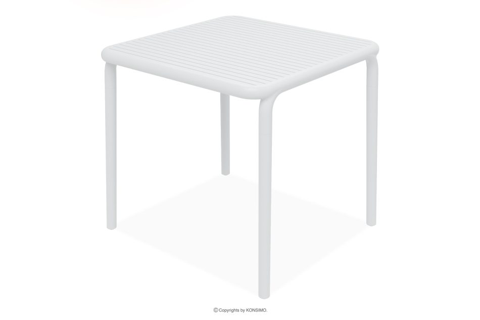 FICCARI Gartenmöbel-Set Stühle und Tisch weiß 6 Personen weiß - Foto 10