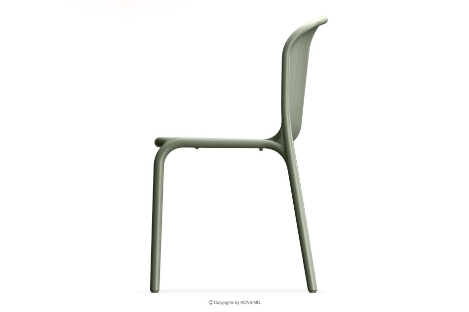 FICCARI Gartenmöbel-Set Stühle und Tisch olivgrün 6 Personen oliv - Foto 4