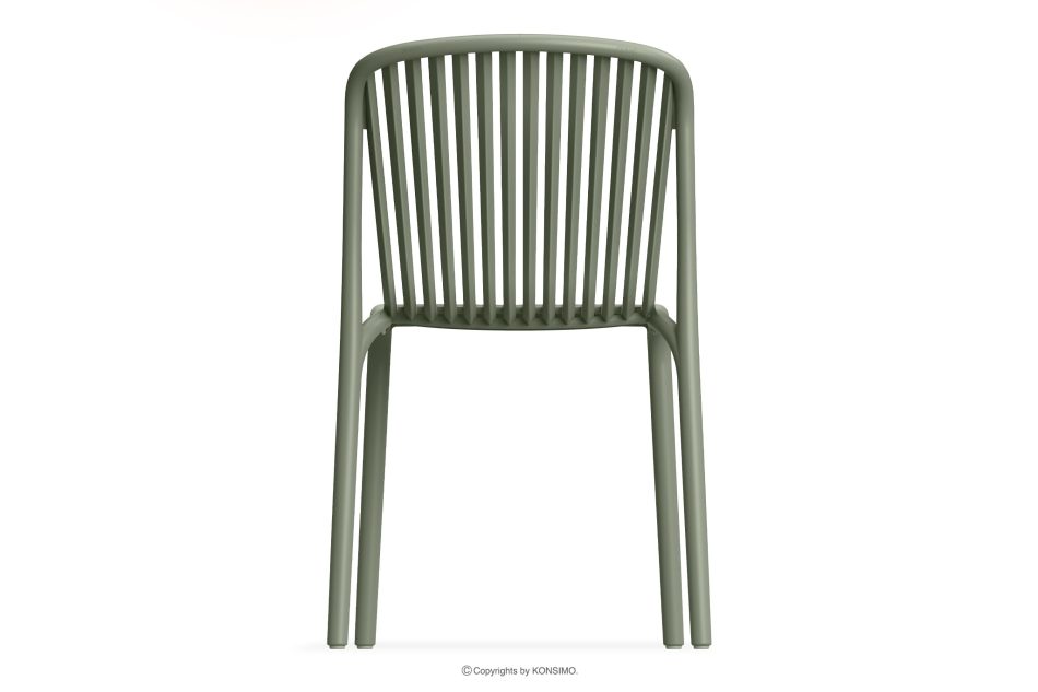FICCARI Gartenmöbel-Set Stühle und Tisch olivgrün 6 Personen oliv - Foto 5