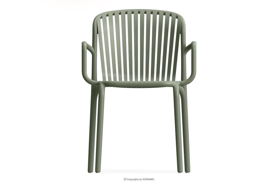 FICCARI Gartenmöbel-Set Stühle und Tisch olivgrün 6 Personen oliv - Foto 7